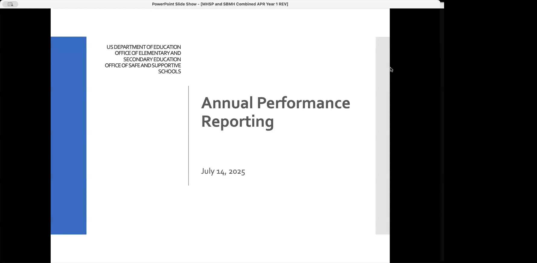 FY24 Grantee Year 1 APR Webinar